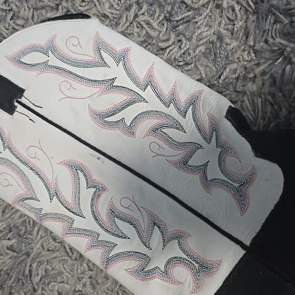 Ladies square toe Justin western cowboy boots - Picture 3 of 3